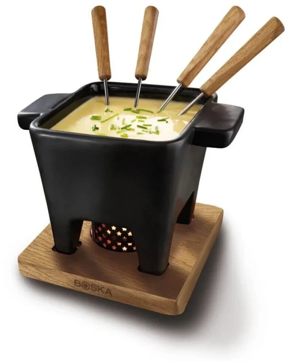 Boska Käsefondue-Set Tapas Schwarz, Groß 1