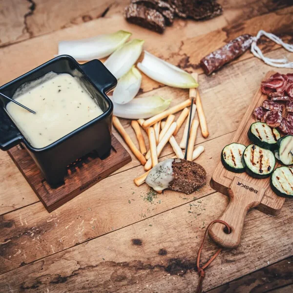 Boska Käsefondue-Set Tapas Schwarz, Groß 8